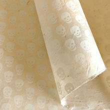 Lamali Lokta Paper Skull Pattern in Black or White