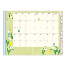 Midori 2026 A6 Pocket Diary Monthly/Weekly Bird
