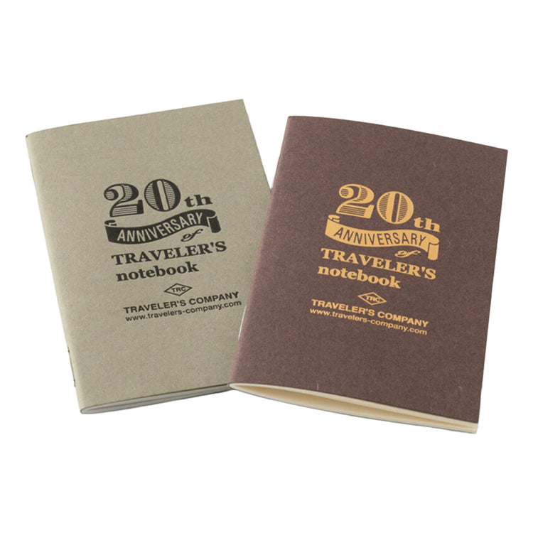 TRAVELER'S Notebook Card Size 20th Anniversary Set, Brown – ARCH