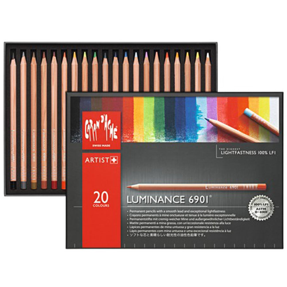 Caran d'Ache Luminance Colored Pencil Sets 12 or 20 count – ARCH