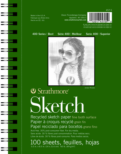 Strathmore Drawing Medium Paper Pad, 14 x 17