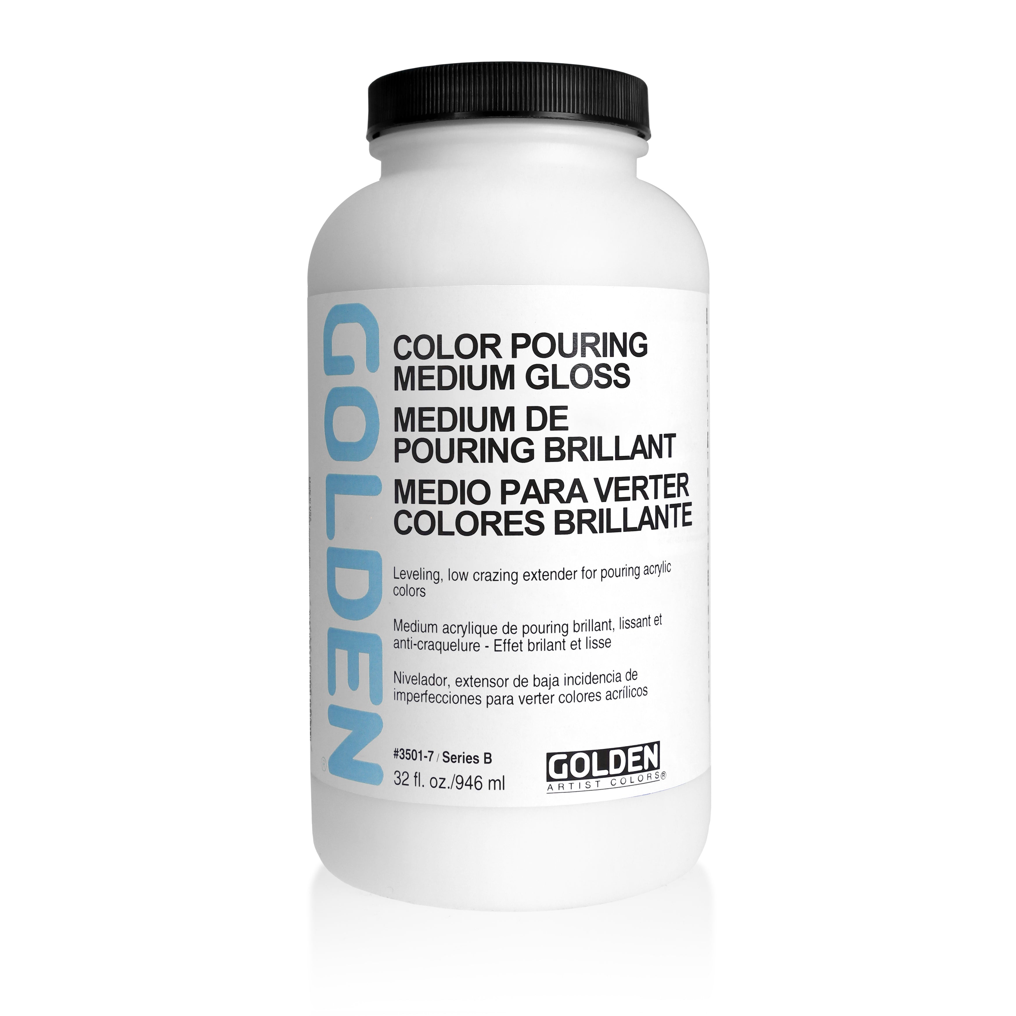 Médium Acrylique Golden Pouring Matte - 8 Oz, Finition Mate, Contrôle Viscosité, Art Fluide