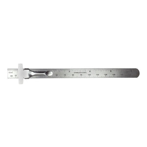Excel Stainless Steel 6" Ruler w/Clip