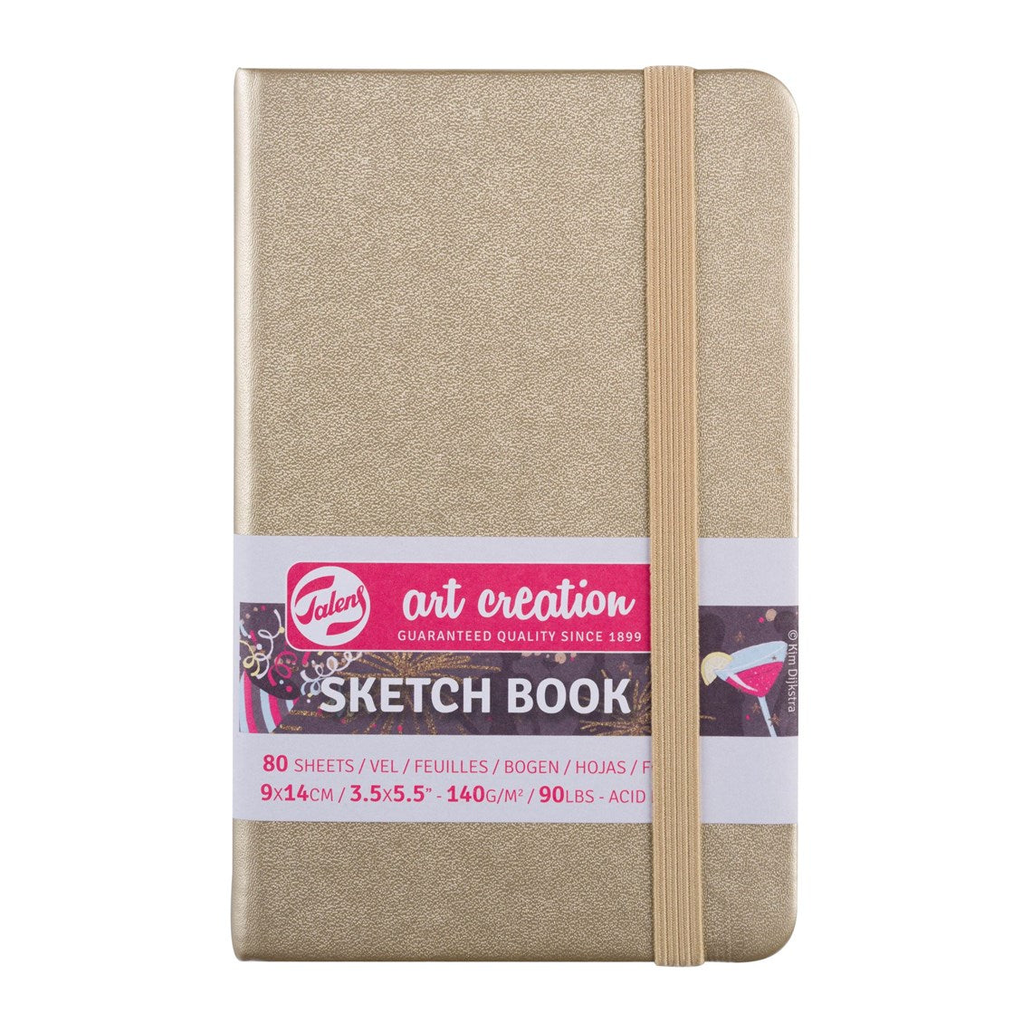 Royal Talens T9314-014M 441750 Talens Art Creation Sketchbook, Drawing  Notebook, 4.7 x 4.7 inches (12 x 12 cm), Pastel Pink