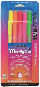 Sakura Gelly Roll Moonlight "Dawn" Pen Set, Bold Line, 5 Colors