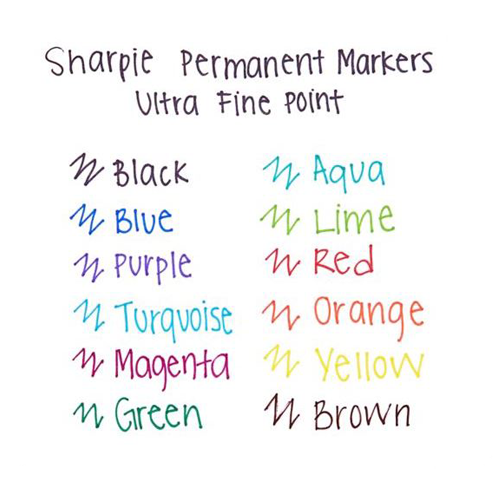 Sharpie • Punta ultrafina • Marcador permanente – K. A. Artist Shop