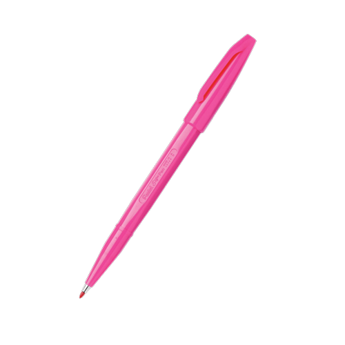 Pentel Touch Brush Sign Pen Pink