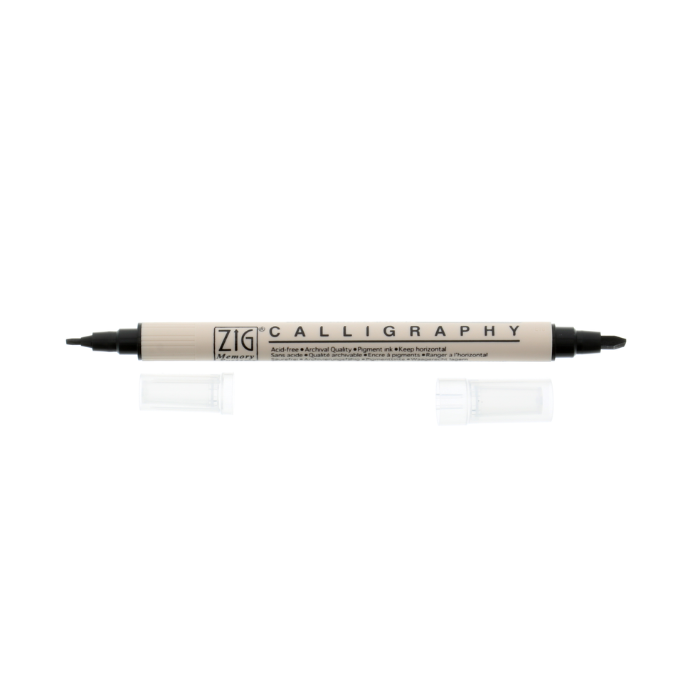Zig Memory System Calligraphy Marker, Set of 4 Gray