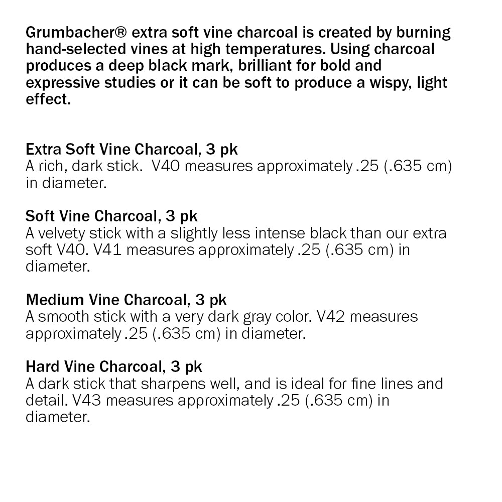 Grumbacher Vine Charcoal