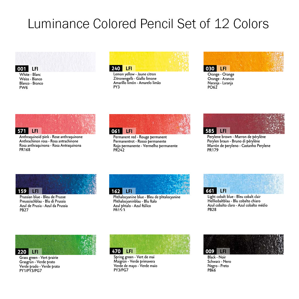 Caran d'Ache Luminance Colored Pencil Sets – ARCH Art Supplies