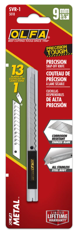 OLFA Stainless Steel 9mm Utility Knife (SVR-1)