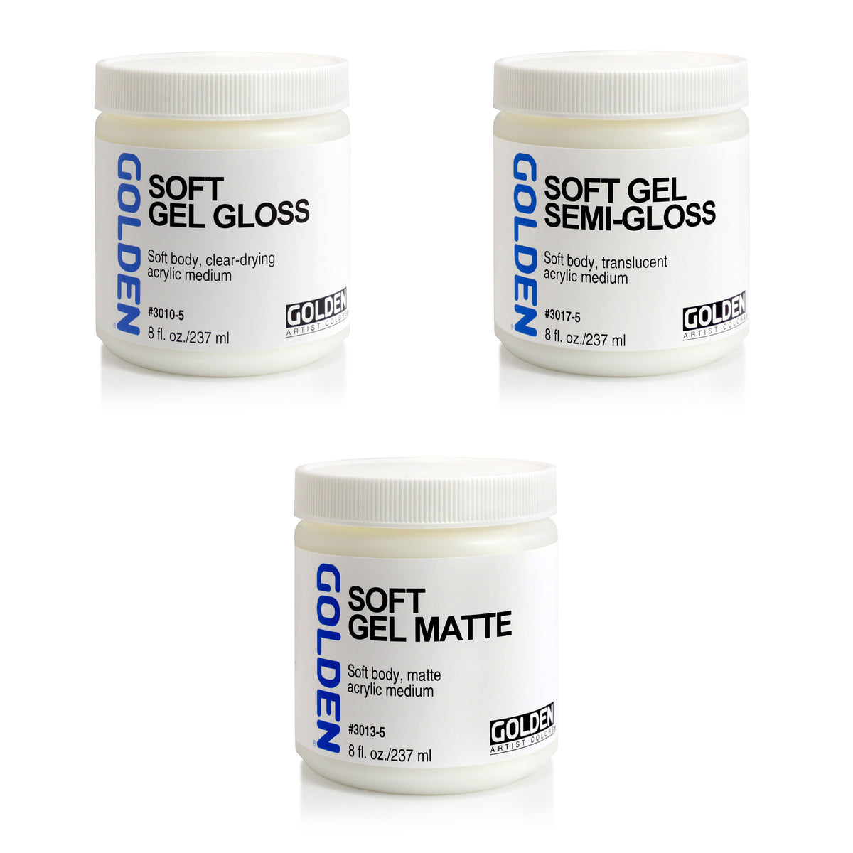 GOLDEN Soft Gel Medium, Gloss, 8 oz. – Artistic Artifacts