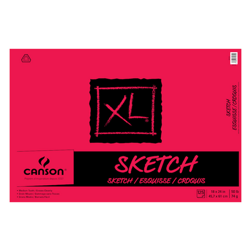 Canson XL Sketch Pad, 50lb 18x24
