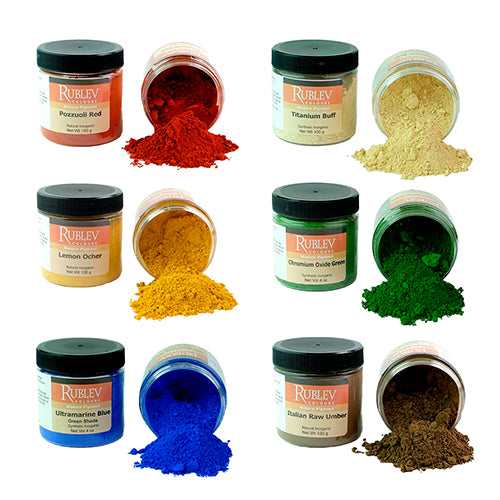 Rublev Colours - Natural Pigments, 4oz or 100g – ARCH Art Supplies