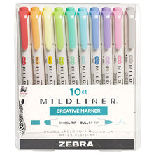 Zebra Mildliner Double-Sided Creative Highlighters, 10 count sets/ No. 78101 or No. 78501