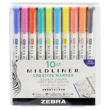 Zebra Mildliner Double-Sided Creative Highlighters, 10 count sets/ No. 78101 or No. 78501