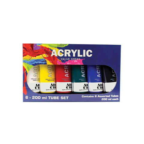 ARCH Value Series Acrylics Set of 6 / 200ml tubes