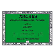 Arches Watercolor Block 140LB, Natural White, Cold Press in Various Sizes