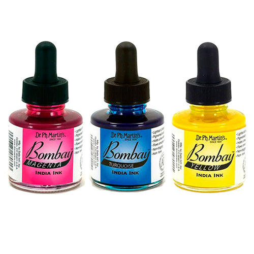 Dr. Ph. Martin's Bombay India Inks in Various Colors