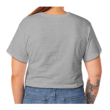 CCA Metal Crop Top Tee, Heather Grey
