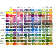Daniel Smith Watercolor 1/2 Pans, Colors Of Inspiration, Set of 12