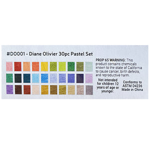 Richeson Handrolled Soft Pastels "Diane Olivier: Landscape" Set of 30