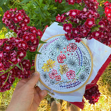 Dropcloth Meadow Printed Embroidery Sampler