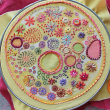 Dropcloth Sunshine Printed Embroidery Sampler