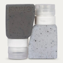 Gravel 3oz Bottles Two-Pack Clear Gray