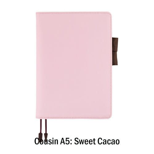 Hobonichi Techo Cousin Book and Cover, A5, Sweet Cacao