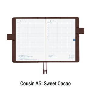 Hobonichi Techo Cousin Book and Cover, A5, Sweet Cacao