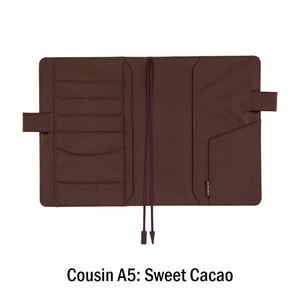 Hobonichi Techo Cousin Book and Cover, A5, Sweet Cacao