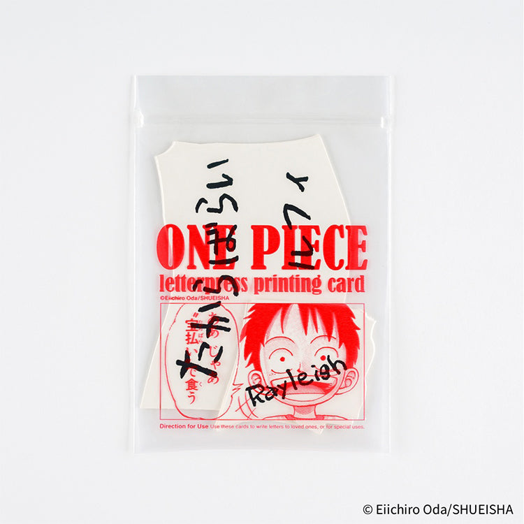 Hobonichi ONE PIECE magazine: Vivre Card & Treasure Tab Letterpress Printed Card