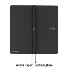 Hobonichi Techo Weeks 2026 - Paper Series: Black Gingham