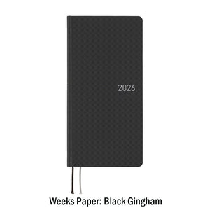 Hobonichi Techo Weeks 2026 - Paper Series: Black Gingham