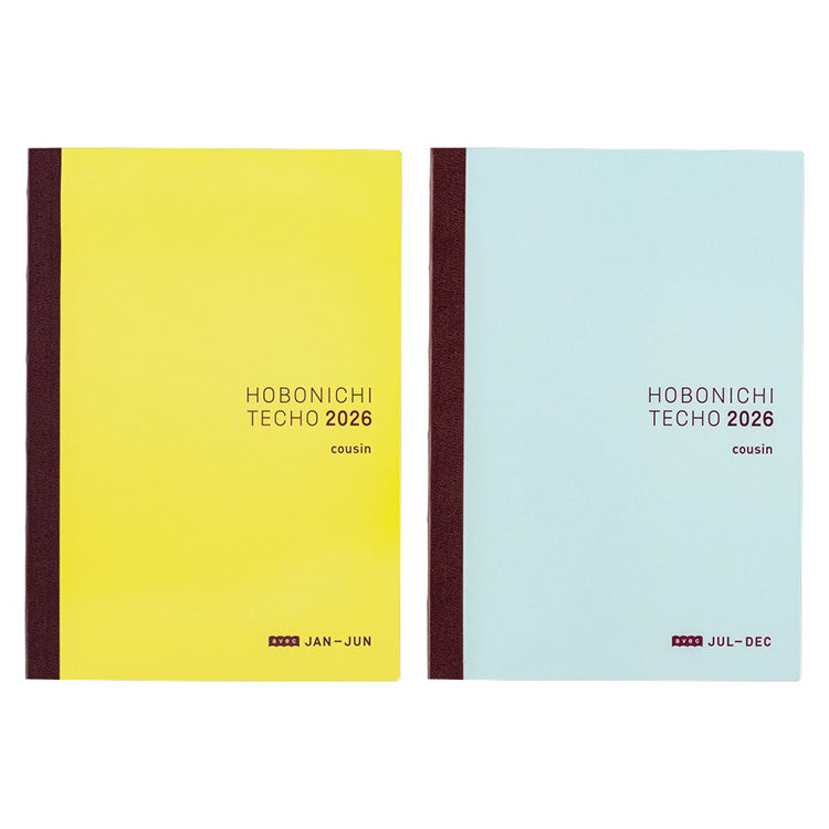 Hobonichi Techo Avec 2026, Cousin Two-Book Set, A5 (Japanese Version)