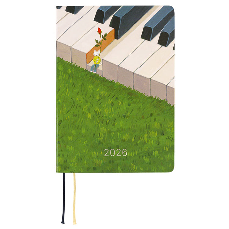 Hobonichi Techo 2026 Techo Lineup Hiroko Kubota: Waiting on the Chord HON / A6 Size / Daily / ENG / Jan start / Mon start