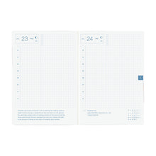 Hobonichi Techo HON 2026, A6, Paper Series Black Gingham Daily / ENG Jan start