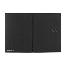 Hobonichi Techo HON 2026, A6, Paper Series Black Gingham Daily / ENG Jan start