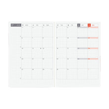 Hobonichi Techo HON 2026, A6, Paper Series Black Gingham Daily / ENG Jan start