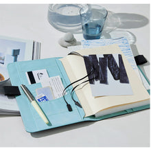 Hobonichi Cousin Techo Cover 2027, A5, Colors: Black x Clear Blue