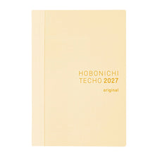 Hobonichi Techo 2027 English Original Book [A6 size/Daily/Jan start/Mon start]