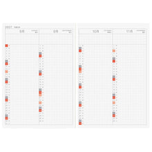 Hobonichi Techo 2027 Japanese Day-Free Book A6 size / Monthly / Jan start / Mon start