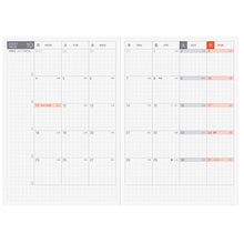 Hobonichi Techo 2027 Japanese Original Avec Books A6 size / Daily 6-month x 2 book set / Jan start / Mon start