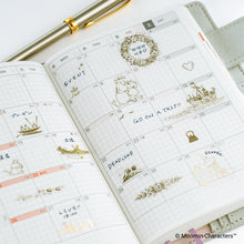 Hobonichi Techo 2027 Moomin: Foil-Stamped Clear Stickers (Adventure Log)