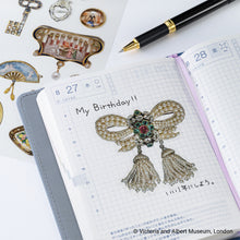 Hobonichi Techo 2027 V&A Series: Almost Actual-Size Jewellery Stickers