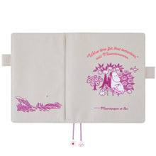 Hobonichi Cousin Techo Cover 2027, A5, Moomin: My Yard (Pink Gray)