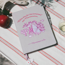 Hobonichi Cousin Techo Cover 2027, A5, Moomin: My Yard (Pink Gray)