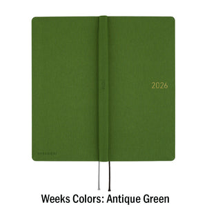 Hobonichi Techo Weeks 2026 - Colors: Antique Green
