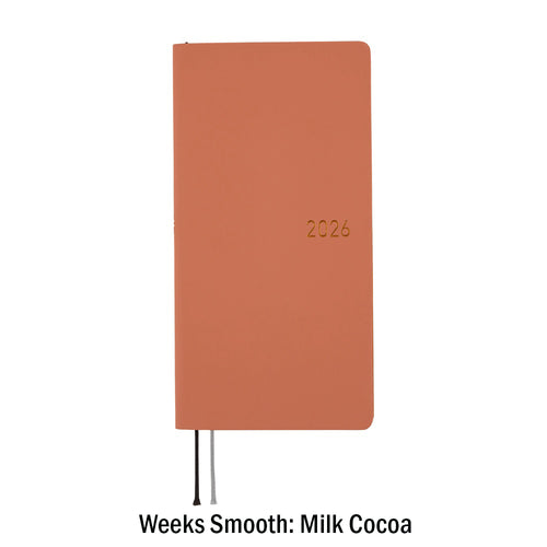 Hobonichi Techo Weeks 2026 - Smooth Series: Milk Cocoa